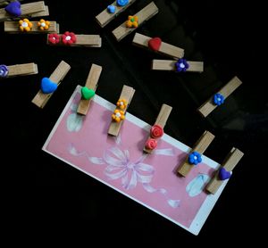 Wooden Clips For Decoration (Any 5 Pieces)