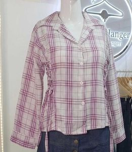 Chic Plaid Button-Up Top