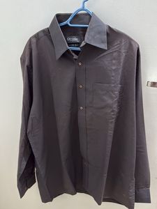 Men's Brown Long Sleeve Shirt