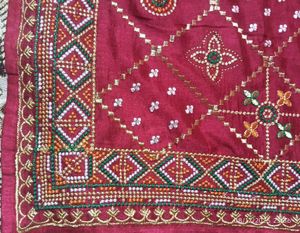Maroon Embroidered Saree Blouse