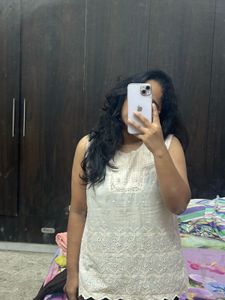 Elegant Lace Trimmed Blouse (fixed price )