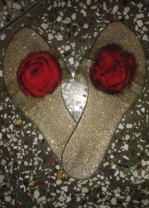 Glitter Rose Flats