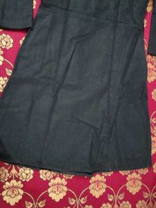 Elegant Black Double-Breasted Coat