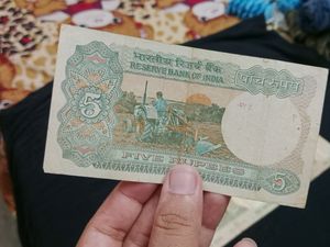 Old Indian Currency -5rs Notes (Set Of 7)