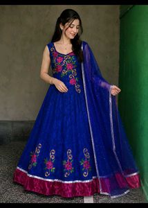 Gown Blue Colour