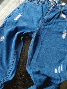 Zara Distressed Blue Jeans.