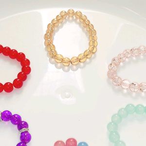Colorful Beaded Bracelets Set