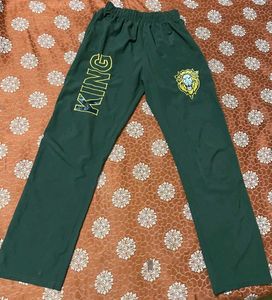 Men's Green King Logo Pants