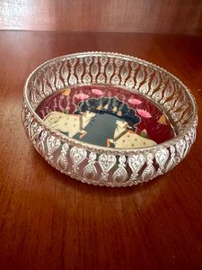Decorative Tray with Indian Art