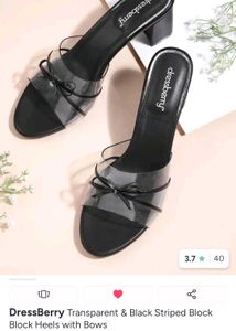 DressBerry Transparent Block Heels