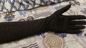 Elegant Black Long Gloves