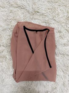 Elegant Sheer Peach Blouse