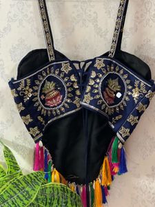 Boho Embellished Crop Top