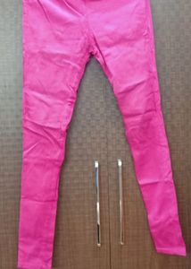 Women Hot Pink Trousers