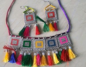 Boho Tassel Necklace &amp; Earring Set