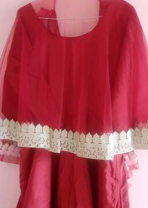 Indo Western Gown dress with detachable pochu