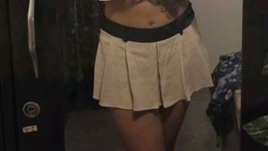 Pleated Mini Skirt