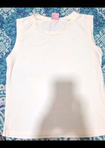 Minimalist Solid White Sleeveless Tank Top