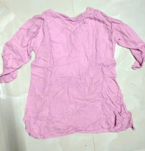 Pink Chikankari Kurti