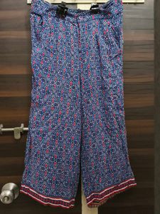 Navy Ethnic Print Pallazo