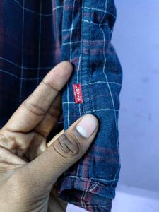 Levi's checked shirt (double side)
