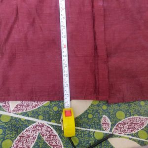 Unused Maroon Silk Cotton mix kurta
