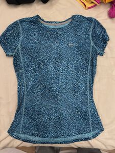 Nike Blue Print Running Top