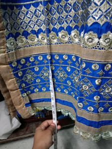 Royal Blue Embroidery Kurti