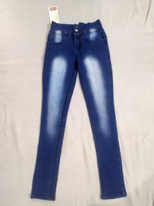 Women's High-Waisted Blue Skinny Jeans – Stylish &amp;
