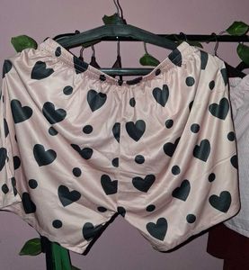 Cute Heart Print Jumpsuit
