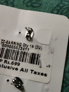 JAZZ Silver Tone Cluster Earrings