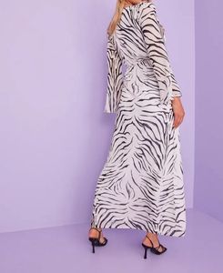 Nelly Zebra Print Maxi Dress