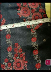 Embroidered Dark Blue Kurti with Stall