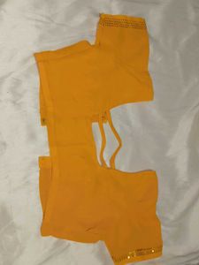Embellished Yellow Saree with blouse