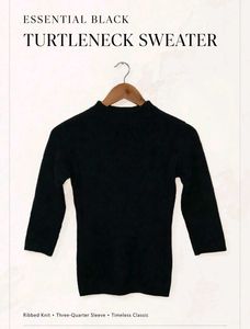 Minimal Mockneck skinny sweater