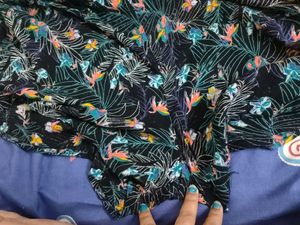 Multi Boho Floral Mini Jumpsuit 42 Bust