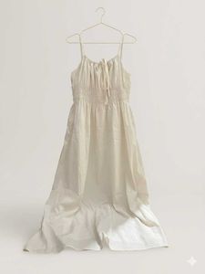Cream Smocked Sundress