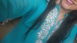 Stunning Teal Embrodered kurti