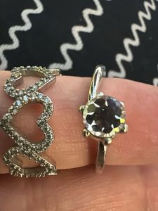 Set of 2 anti tarnish rings