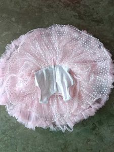 Elegant Pink Tulle Party Dress