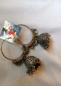 combo of 2 oxidised lightweight earrings.