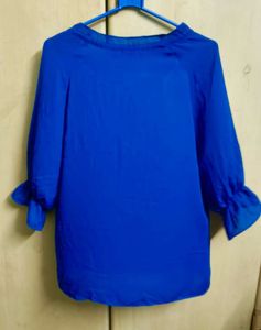 Blue 3/4 Sleeve Top