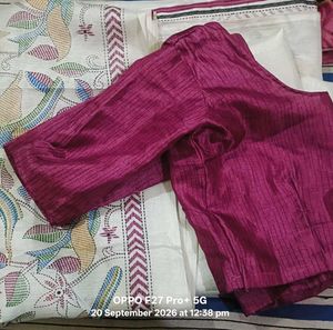 Maroon Textured Kurta