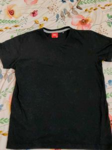 Men's Black Crew Neck T-Shirt