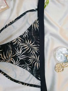 🇳🇿💫🎀Tropical Leaf Print Bikini Bottom