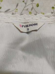 Lace Trim Button-Up Top