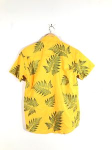Yellow Printed Casual Shirt(Men’s)