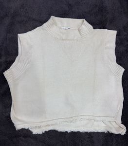 Sleeveless Knit Sweater