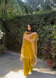 Elegant Yellow Kurta Set with Dupatta