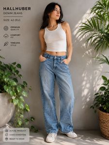 HALLHUBER Blue Denim Jeans Women EU 42 | Straight